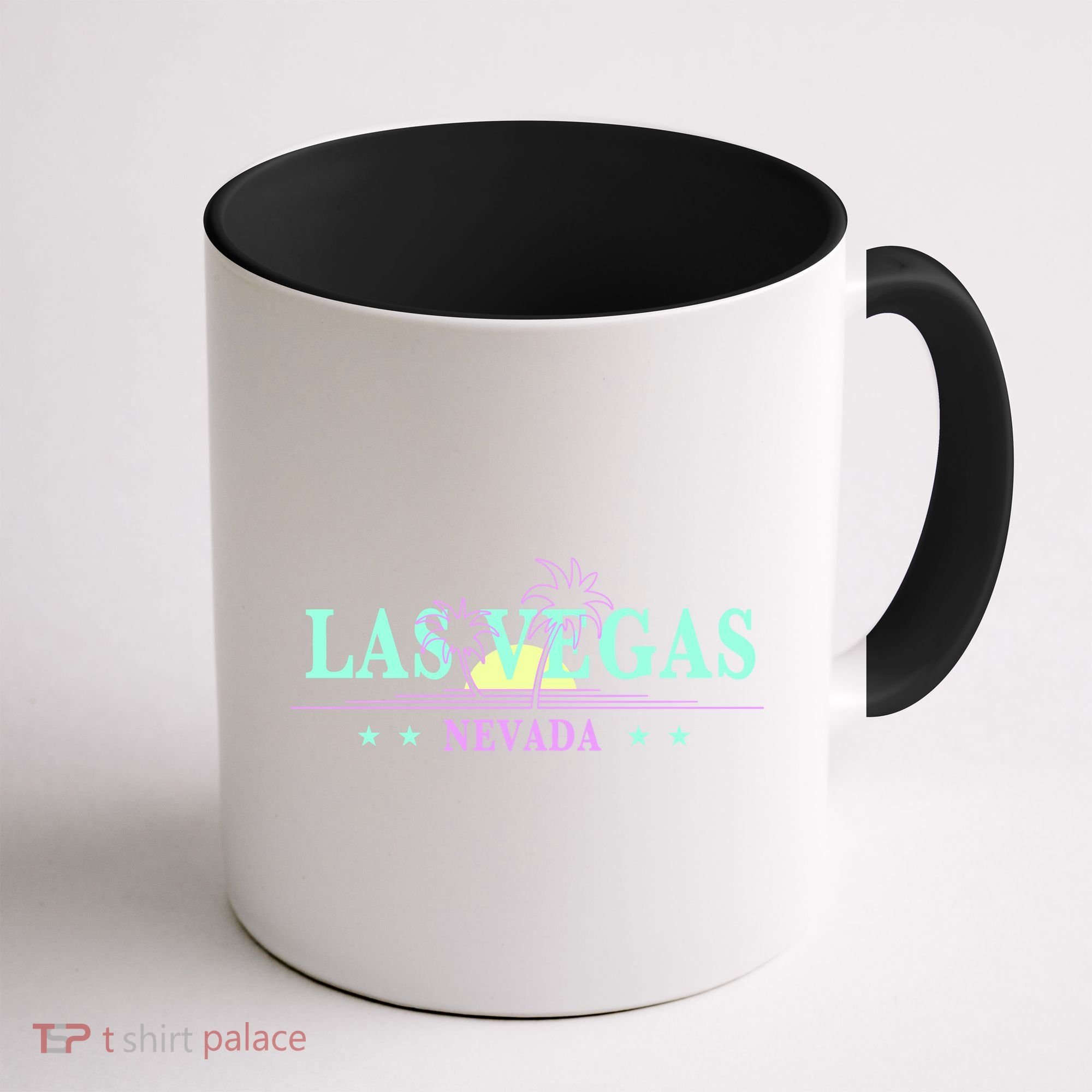 Las Vegas Retro Sunset Palm Trees Coffee Mug