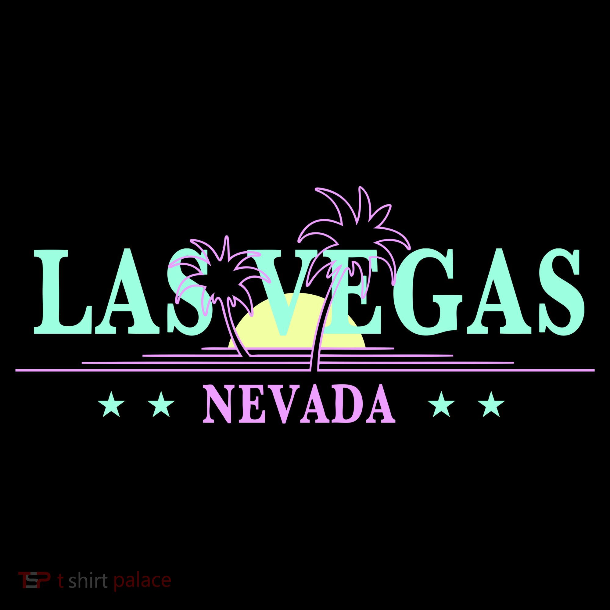 Las Vegas Retro Sunset Palm Trees Women's Hoodie