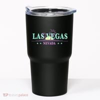 Las Vegas Retro Sunset Palm Trees Tumbler thumb 0