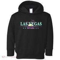 Las Vegas Retro Sunset Palm Trees Toddler Hoodie thumb 0