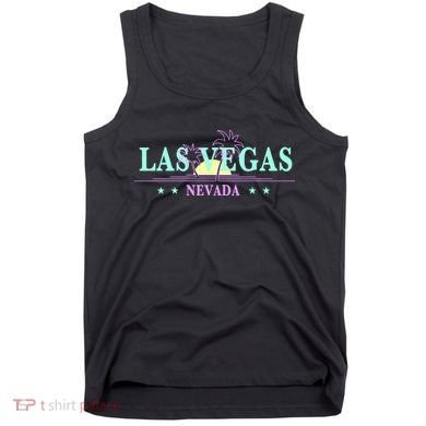 Las Vegas Retro Sunset Palm Trees Tank Top