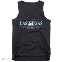 Las Vegas Retro Sunset Palm Trees Tank Top thumb 0