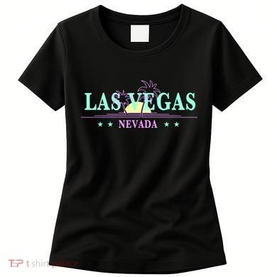 Las Vegas Retro Sunset Palm Trees Women's T-Shirt