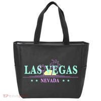 Las Vegas Retro Sunset Palm Trees Tote Bag thumb 0