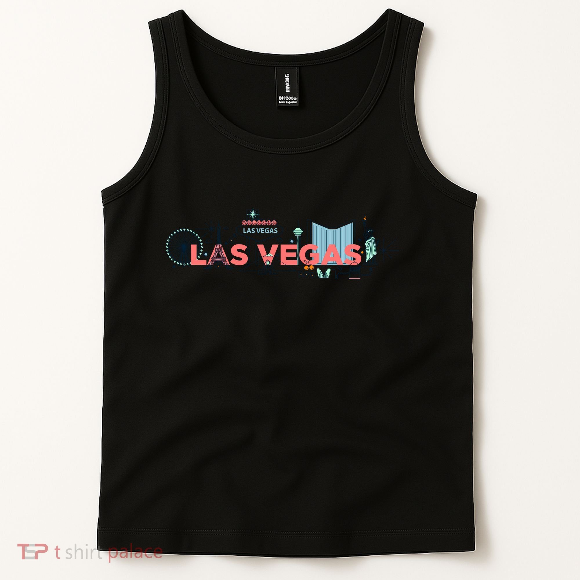 LAS Vegas Sketch Skyline Tank Top