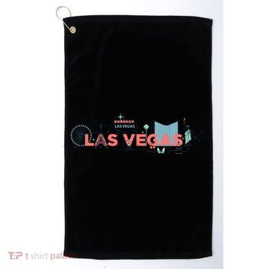 LAS Vegas Sketch Skyline Golf Towel