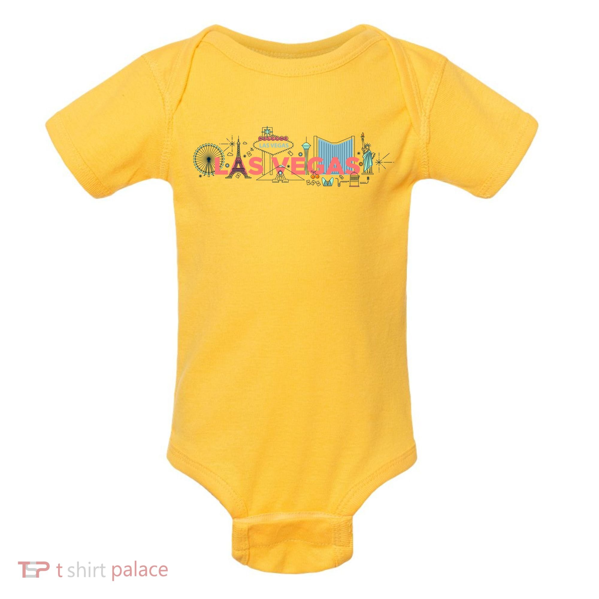 LAS Vegas Sketch Skyline Baby Bodysuit