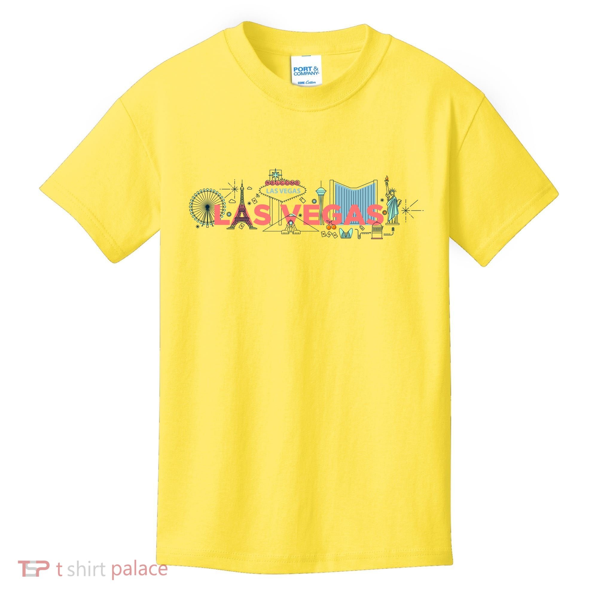 LAS Vegas Sketch Skyline Kids T-Shirt