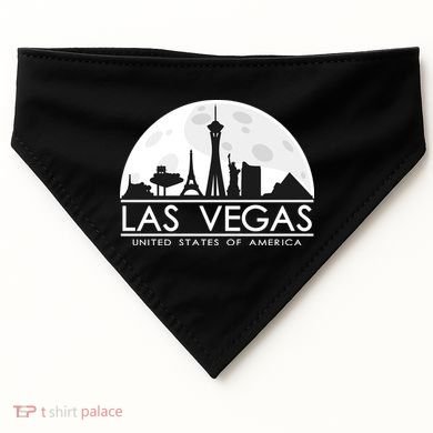 Las Vegas Skyline USA-Made Doggie Bandana