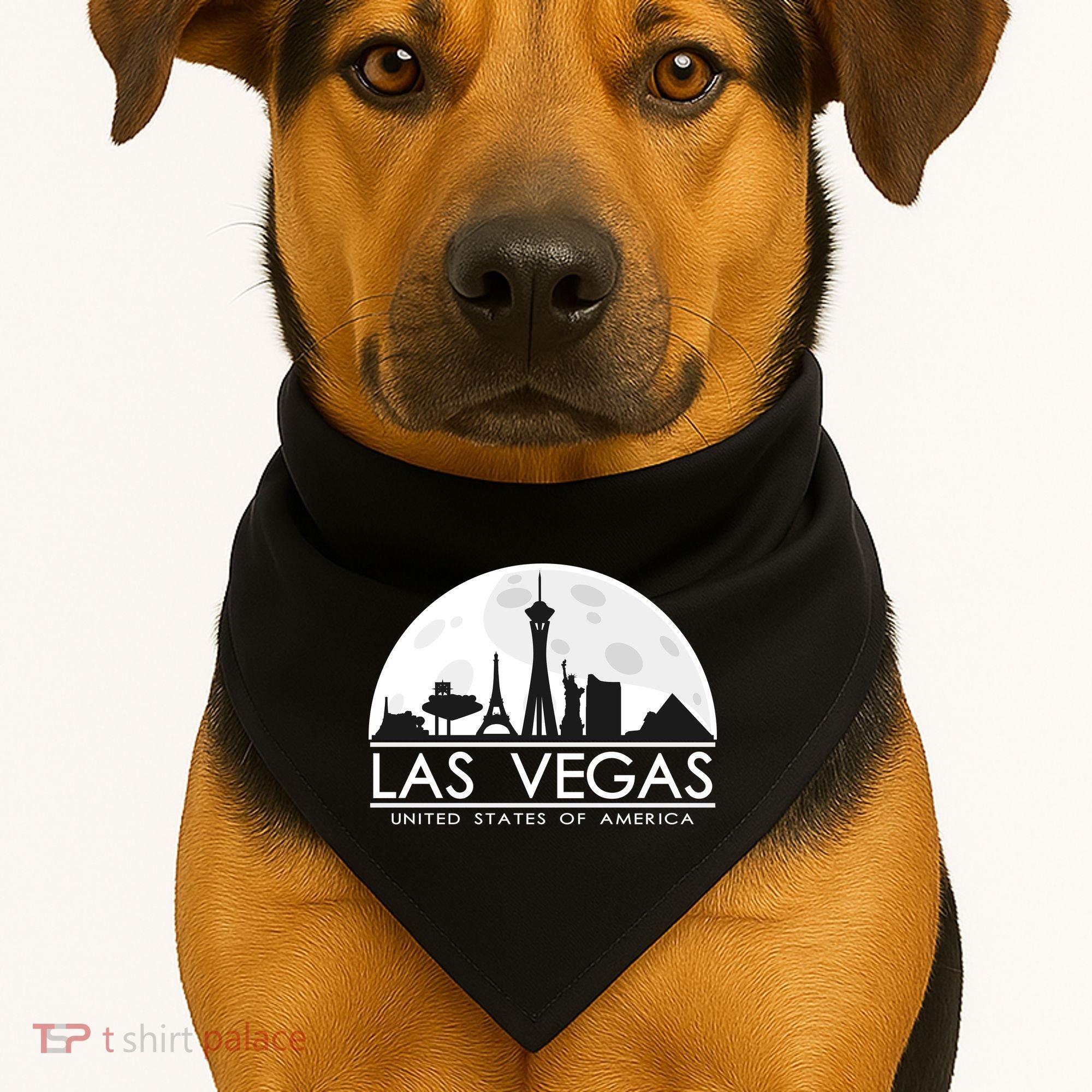Las Vegas Skyline USA-Made Doggie Bandana