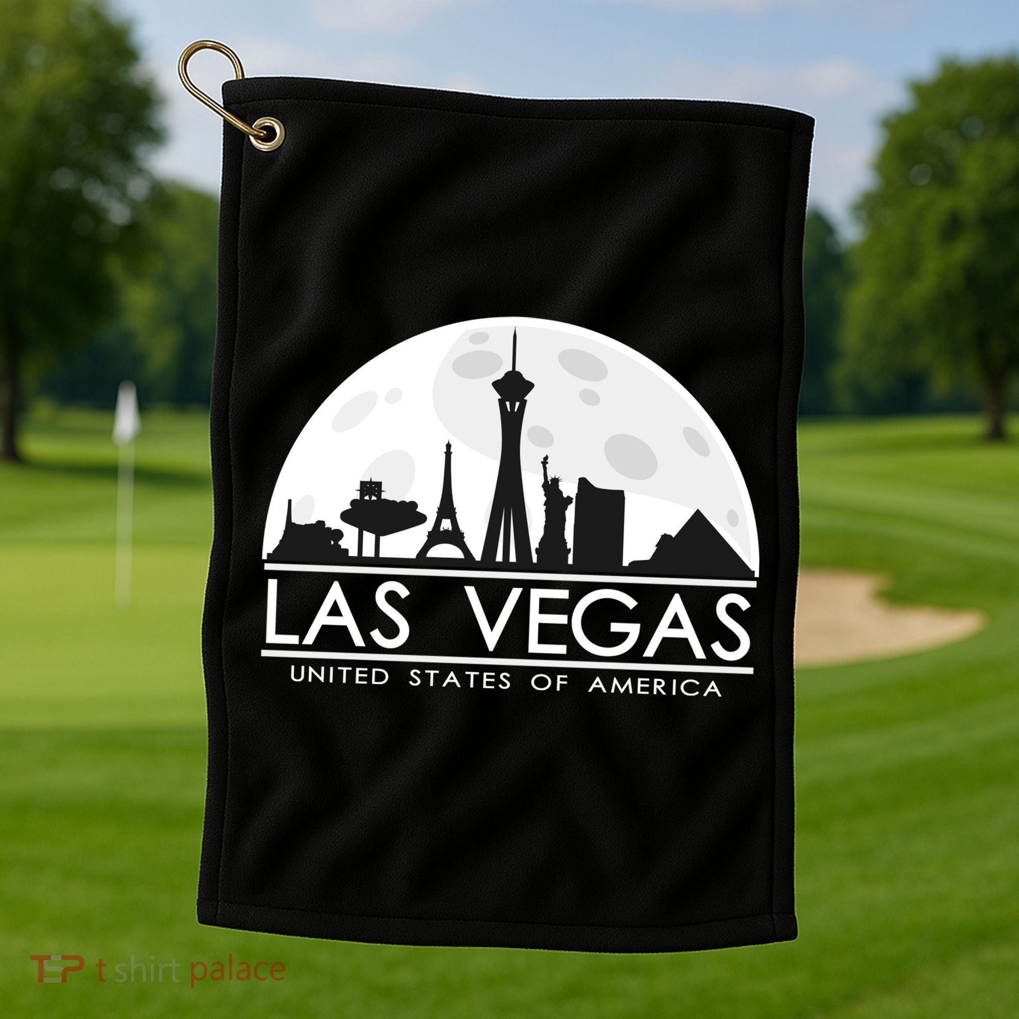 Las Vegas Skyline Golf Towel