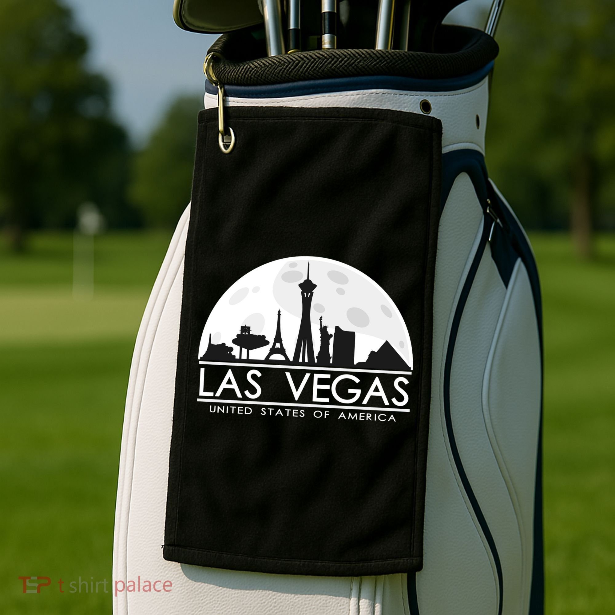 Las Vegas Skyline Golf Towel