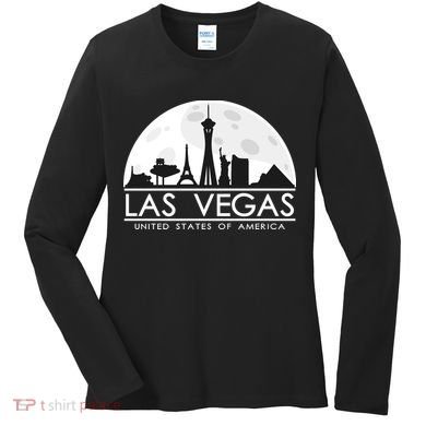 Las Vegas Skyline Women's Long Sleeve Shirt