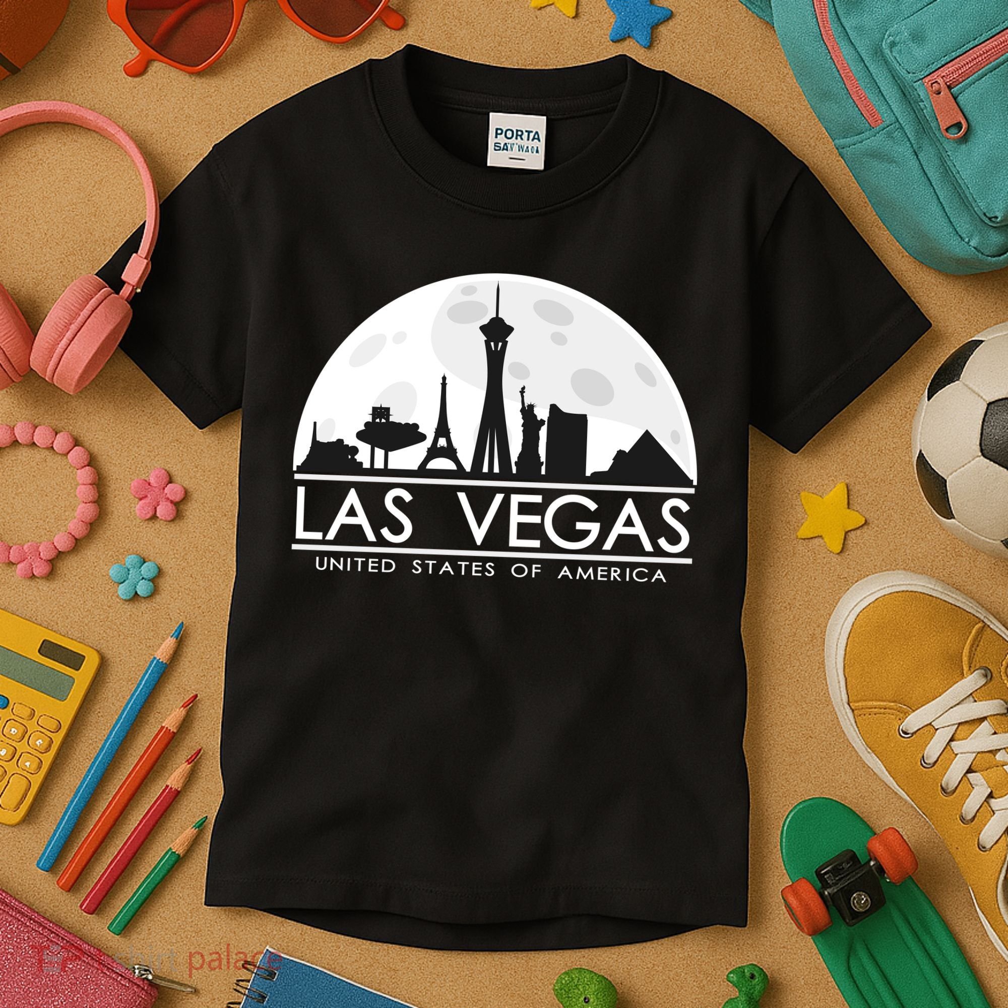 Las Vegas Skyline Kids T-Shirt