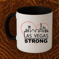 Las Vegas Strong Heart Skyline Coffee Mug thumb 2