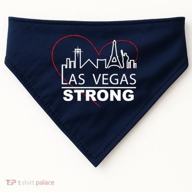 Las Vegas Strong Heart Skyline USA-Made Doggie Bandana