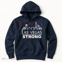 Las Vegas Strong Heart Skyline Hoodie thumb 0
