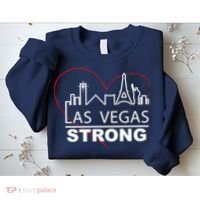 Las Vegas Strong Heart Skyline Sweatshirt thumb 2