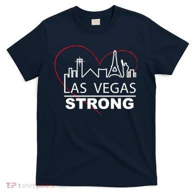 Las Vegas Strong Heart Skyline T-Shirt