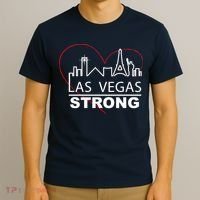 Las Vegas Strong Heart Skyline T-Shirt thumb 3