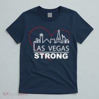 Las Vegas Strong Heart Skyline T-Shirt thumb 5