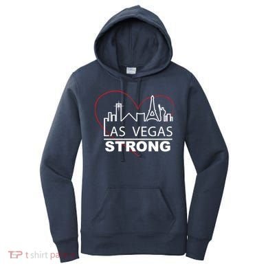 Las Vegas Strong Heart Skyline Women's Hoodie