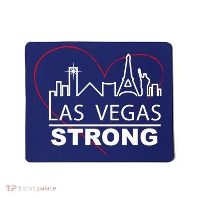 Las Vegas Strong Heart Skyline Mousepad