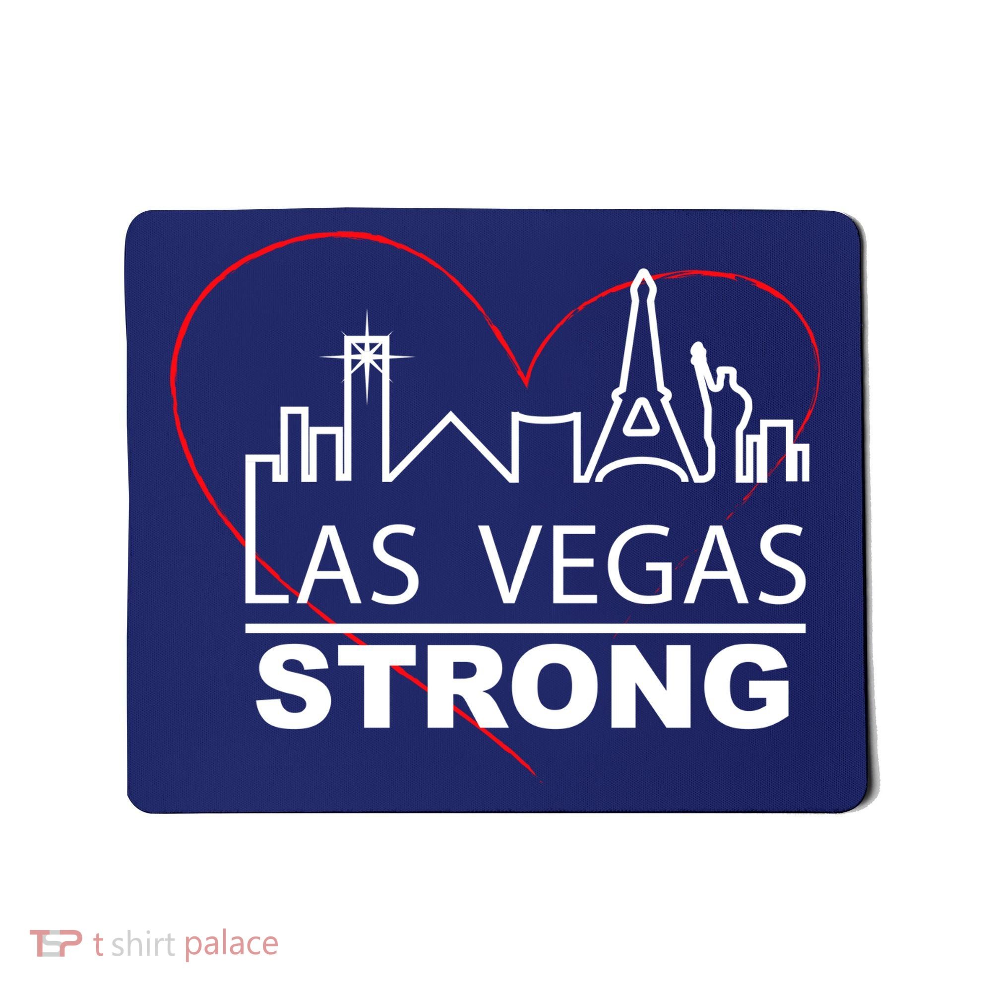 Las Vegas Strong Heart Skyline Mousepad