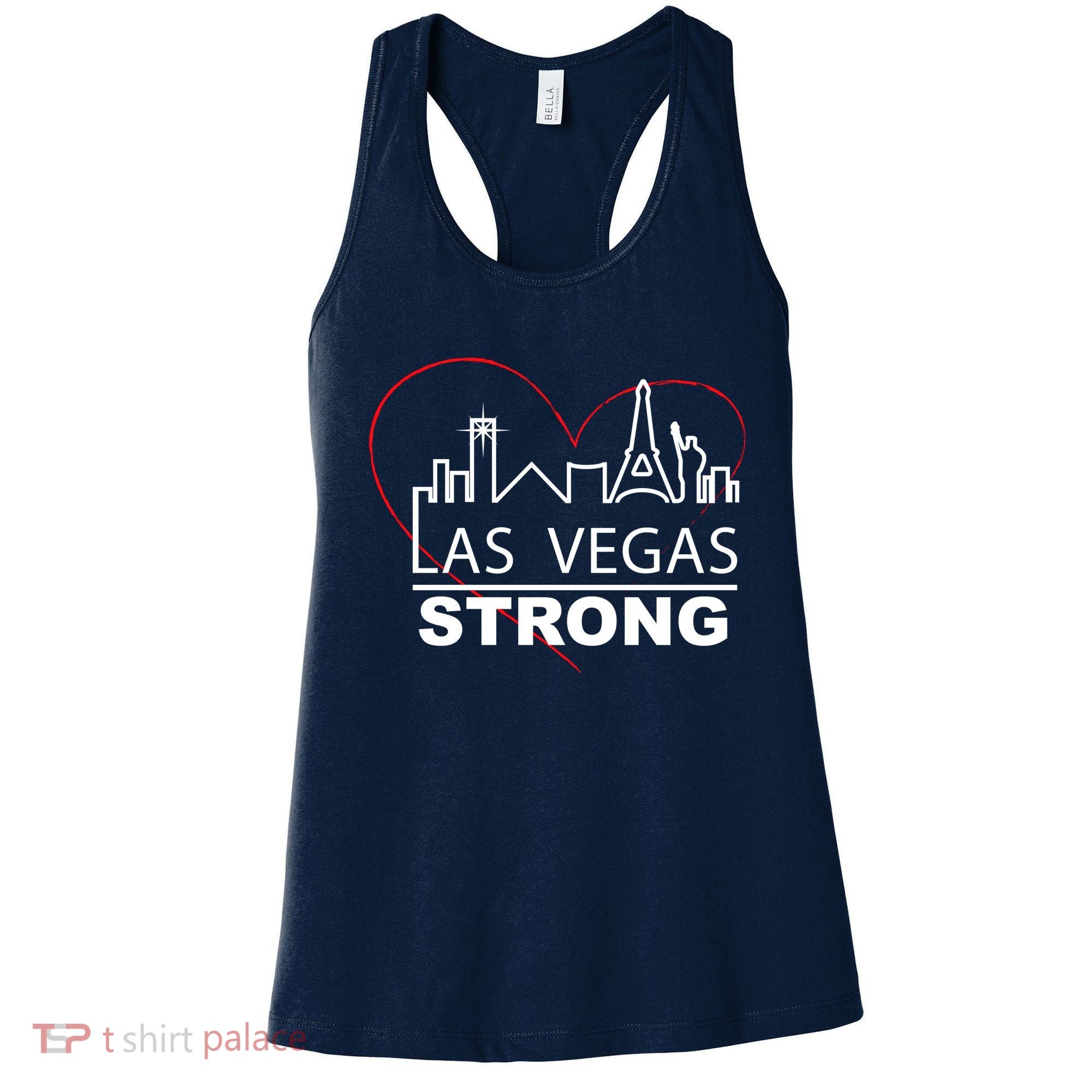 Las Vegas Strong Heart Skyline Women's Tank Top