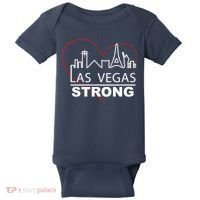 Las Vegas Strong Heart Skyline Baby Bodysuit thumb 0