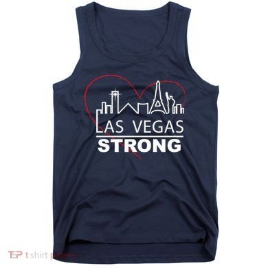 Las Vegas Strong Heart Skyline Tank Top