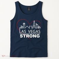Las Vegas Strong Heart Skyline Tank Top thumb 2