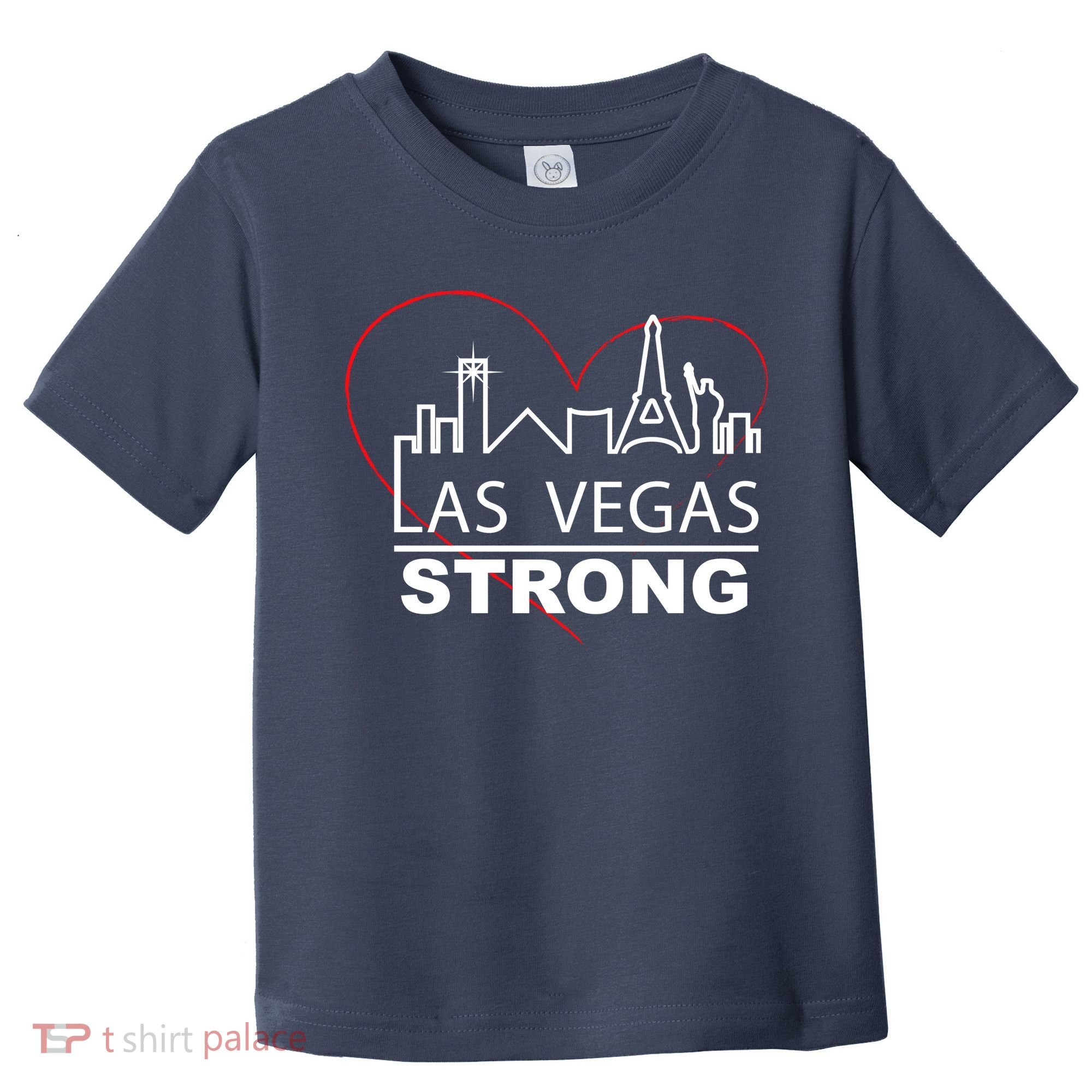 Las Vegas Strong Heart Skyline Toddler T-Shirt