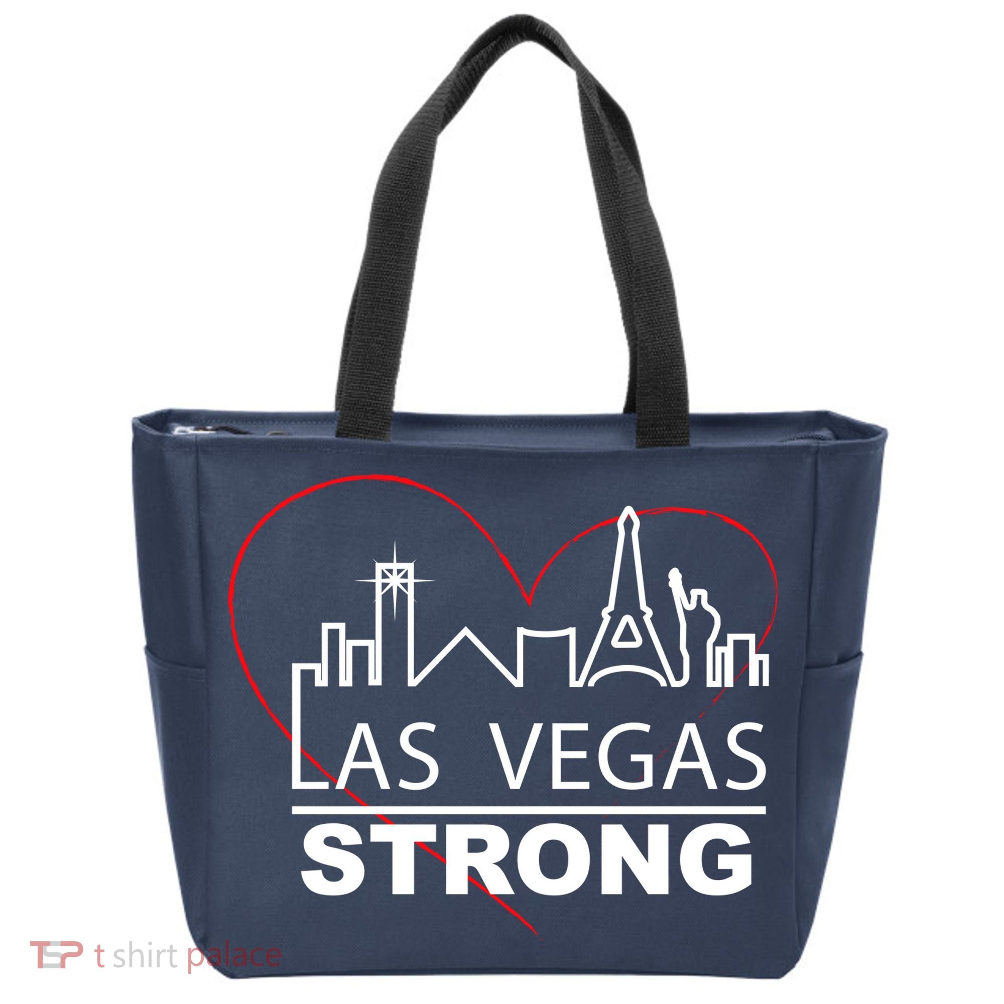 Las Vegas Strong Heart Skyline Tote Bag