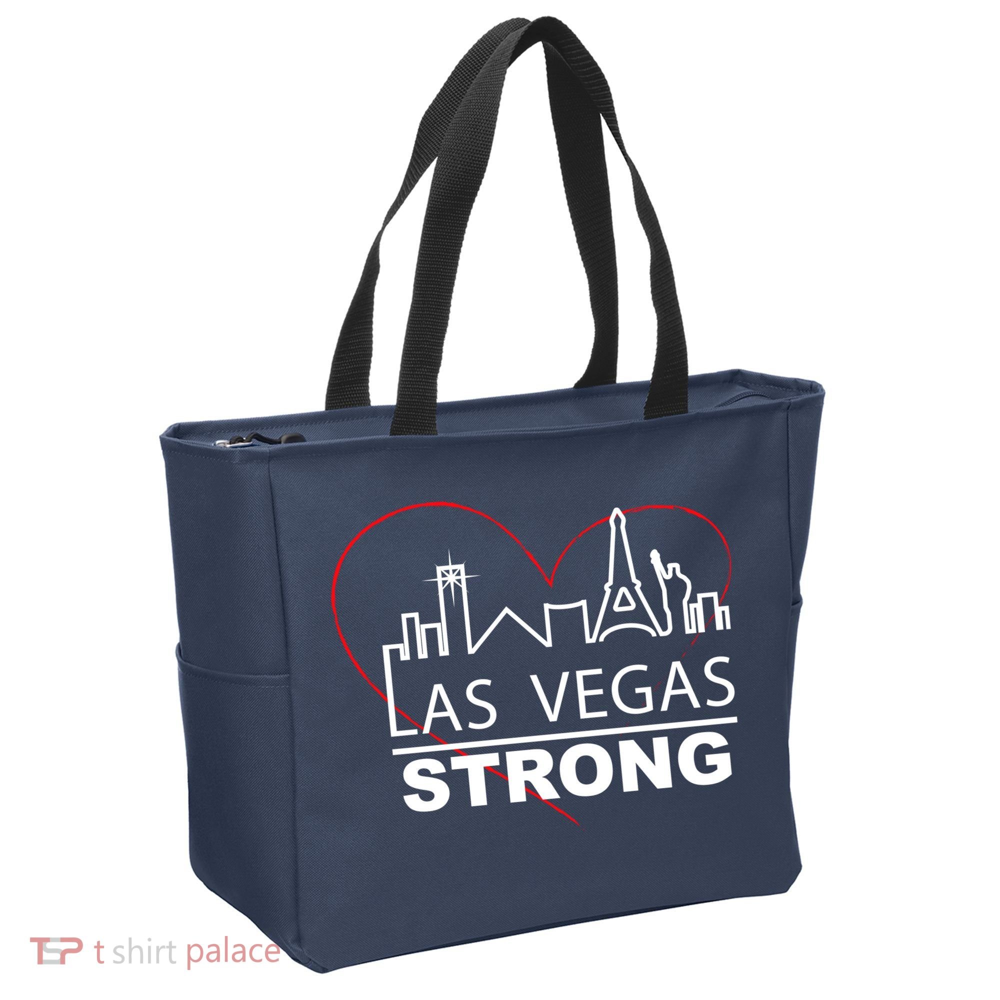 Las Vegas Strong Heart Skyline Tote Bag