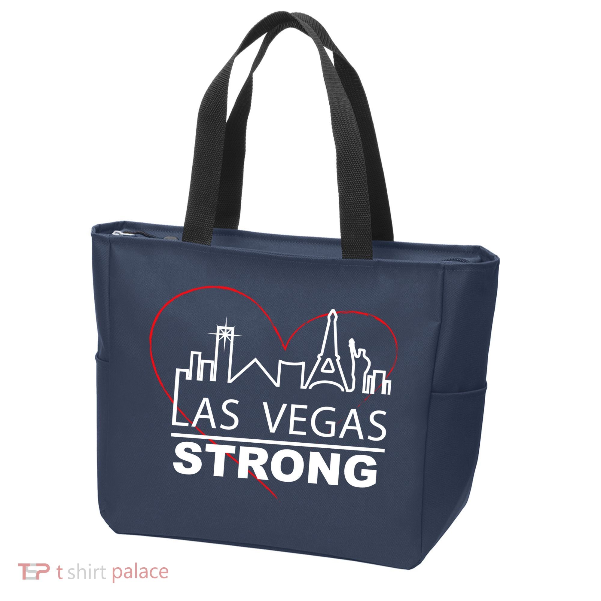 Las Vegas Strong Heart Skyline Tote Bag