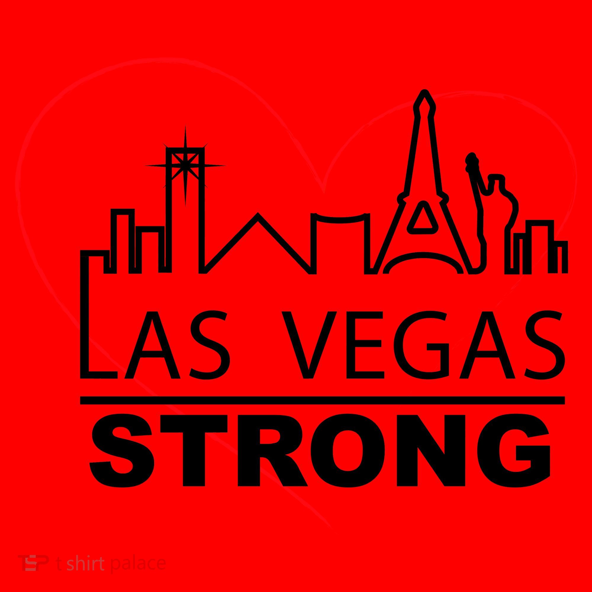 Las Vegas Strong Heart Skyline Santa Hat