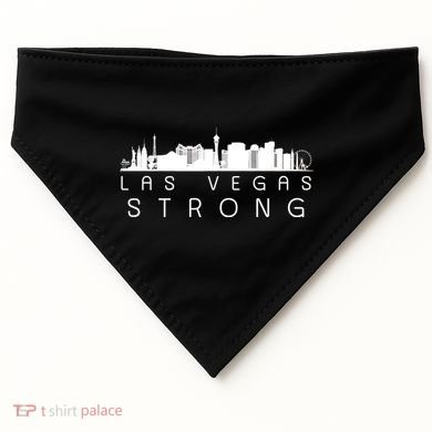 Las Vegas Strong Vegas Skyline USA-Made Doggie Bandana
