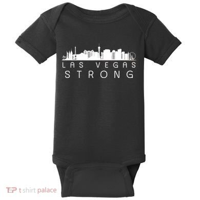 Las Vegas Strong Vegas Skyline Baby Bodysuit