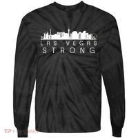 Las Vegas Strong Vegas Skyline Tie-Dye Long Sleeve Shirt thumb 0