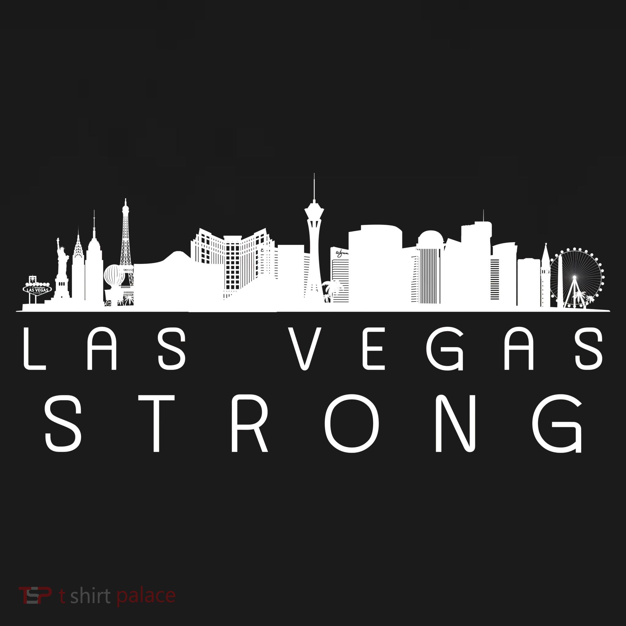 Las Vegas Strong Vegas Skyline Tie-Dye Long Sleeve Shirt