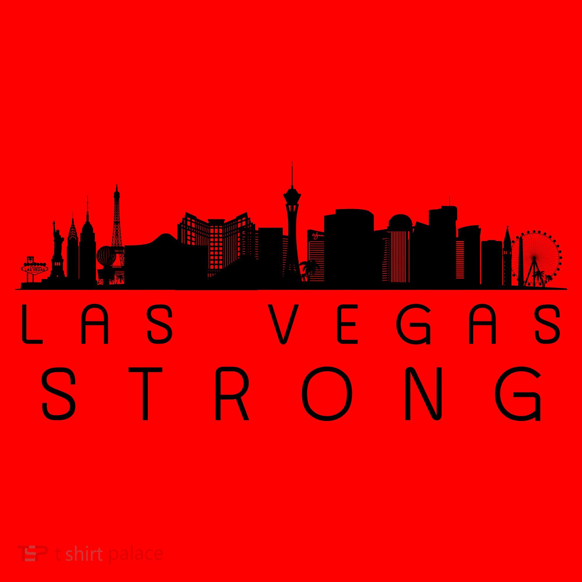 Las Vegas Strong Vegas Skyline Santa Hat
