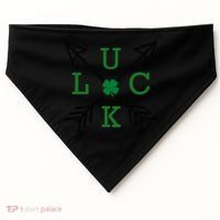 Luck Arrow St Patricks Day, Funny St Patricks Day, St Patricks Day USA-Made Doggie Bandana thumb 0
