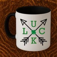 Luck Arrow St Patricks Day, Funny St Patricks Day, St Patricks Day Coffee Mug thumb 2