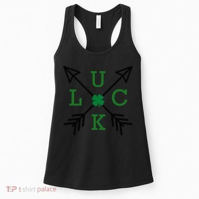 Luck Arrow St Patricks Day, Funny St Patricks Day, St Patricks Day Women's Tank Top