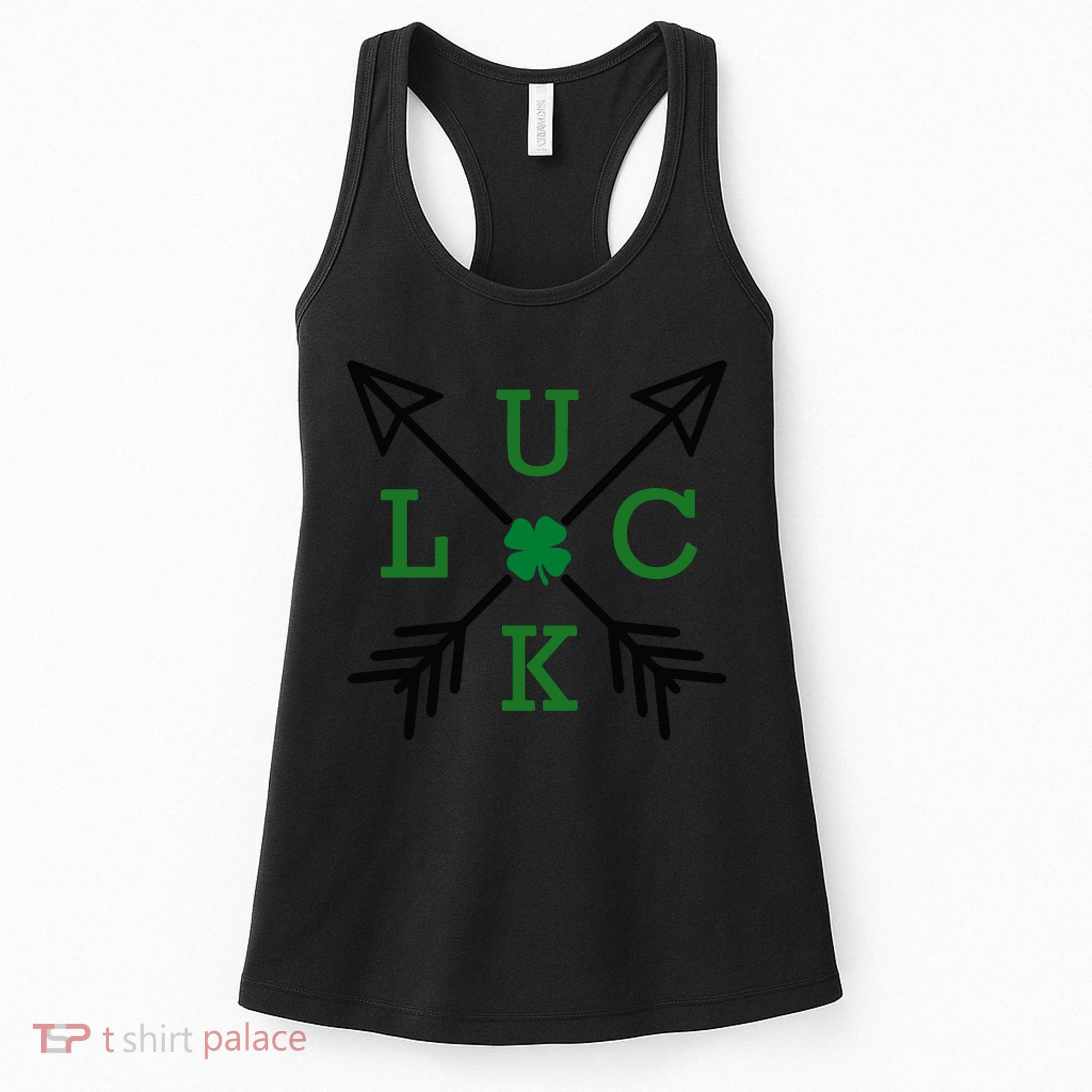 Luck Arrow St Patricks Day, Funny St Patricks Day, St Patricks Day Women's Tank Top