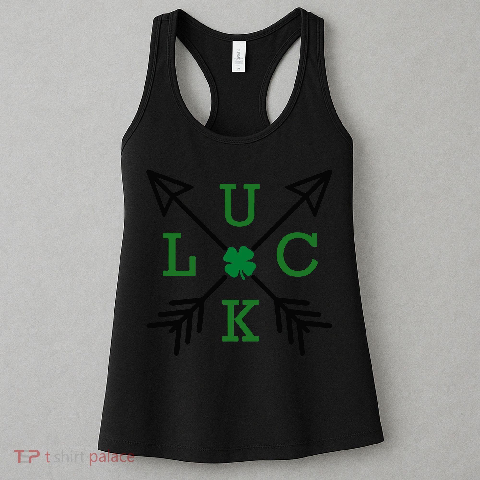 Luck Arrow St Patricks Day, Funny St Patricks Day, St Patricks Day Women's Tank Top