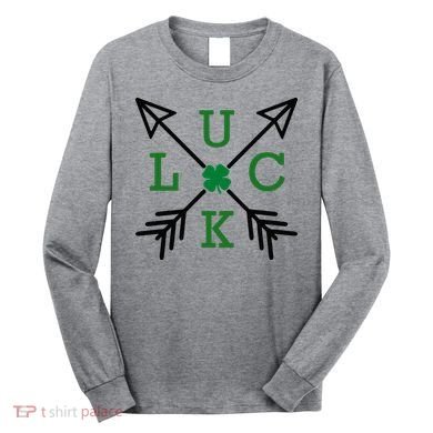 Luck Arrow St Patricks Day, Funny St Patricks Day, St Patricks Day Long Sleeve Shirt