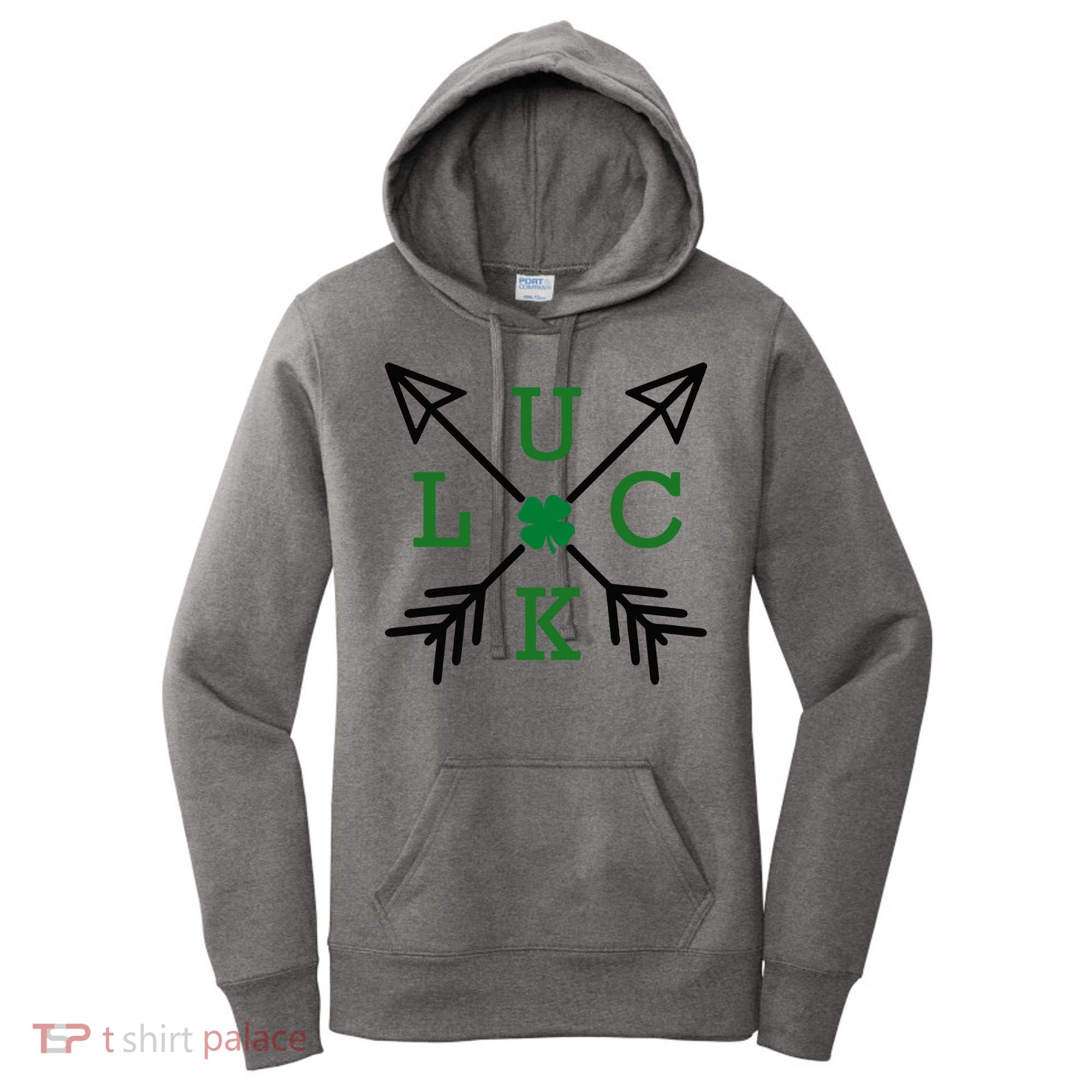 Luck Arrow St Patricks Day, Funny St Patricks Day, St Patricks Day Women's Hoodie
