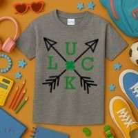 Luck Arrow St Patricks Day, Funny St Patricks Day, St Patricks Day Kids T-Shirt thumb 3